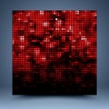 Red and black mosaic abstract background