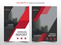 Red abstract triangle Brochure annual report design template vector. Business Flyers infographic magazine poster.Abstract layout Royalty Free Stock Photo