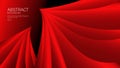 Red abstract wave background, wave pattern, Geometric vector, Minimal Texture, web background, red cover background design, flyer Royalty Free Stock Photo