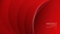 Red abstract wave background, wave pattern, Geometric vector, Minimal Texture, web background, red cover background design, flyer Royalty Free Stock Photo