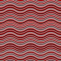 Red abstract waves seamless pattern