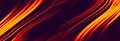 Red Abstraction with Glowing Curvy Orange Lines Background for Web. Royalty Free Stock Photo