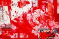 Red acrylic graffiti grunge texture