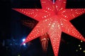 A red advent star