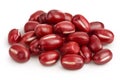 Red adzuki beans isolated on white background Royalty Free Stock Photo