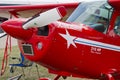 Red Aerobatic Australia Plane Close Up Royalty Free Stock Photo