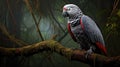 red african grey parrot Royalty Free Stock Photo