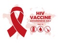 HIV Vaccine Awareness Day vector illustration Royalty Free Stock Photo