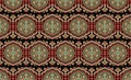 Red Ajrak Pattern, Vector Illustration Royalty Free Stock Photo