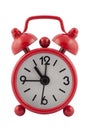 Red alarm clock