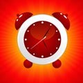 Red alarm clock Royalty Free Stock Photo