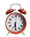 Red alarm clock Royalty Free Stock Photo