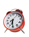 Red alarm clock Royalty Free Stock Photo