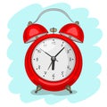 Red alarm clock Royalty Free Stock Photo