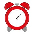 Red alarm clock icon Royalty Free Stock Photo