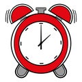 Red alarm clock icon Royalty Free Stock Photo