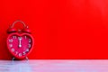 Red alarm clock Royalty Free Stock Photo