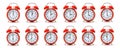 Red Alarm Clocks Collection.