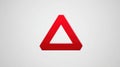 Red Alert Triangle Displayed Over Fake Browser Tab Indicates Potential Security Threat on Digital Platform Royalty Free Stock Photo