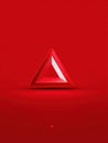 Red Alert Triangle Displayed Over a Simulated Browser Tab With a Clean Background for Security Notifications Royalty Free Stock Photo
