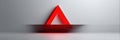 Red Alert Triangle Displayed Prominently Over a Simulated Browser Tab for Security Warnings and Notifications Royalty Free Stock Photo