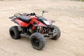 A red all terrain vehicle Royalty Free Stock Photo