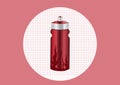 Red aluminum bottle water, Royalty Free Stock Photo
