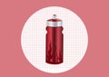Red aluminum bottle water, Royalty Free Stock Photo