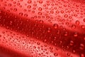 Red aluminum can with water drops or dew Royalty Free Stock Photo