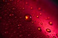 Red aluminum can with water drops or dew Royalty Free Stock Photo