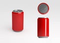 Red Aluminum Soda Can