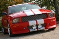 Red american muscle car Royalty Free Stock Photo