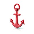 Red anchor Royalty Free Stock Photo