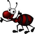 Red ant cartoon Royalty Free Stock Photo