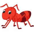 Red ant cartoon Royalty Free Stock Photo