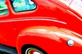 Red antique car background Royalty Free Stock Photo