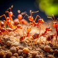 red ants going on mission