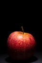 Red apple alone Royalty Free Stock Photo