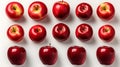 Red apple apples, many angles and view side top