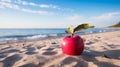 Acerola On Sandy Beach: Consumer Culture Critique In Tenebrism-inspired Style Royalty Free Stock Photo