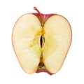 Red apple cut in half Royalty Free Stock Photo