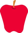 Red Apple Fruit Vector Isolated Royalty Free Stock Photo