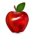 Red Apple fruit vector Royalty Free Stock Photo