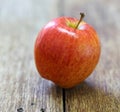 Red apple fruit on wood Royalty Free Stock Photo