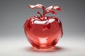 Red apple glass. Generate Ai