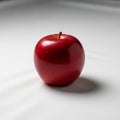 Lighting highlights the apple s shiny texture and rich red color Royalty Free Stock Photo