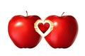 Red apple heart