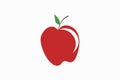 Red apple icon Royalty Free Stock Photo