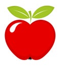 Red apple icon Royalty Free Stock Photo