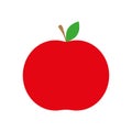 red apple icon. Vector illustration. EPS 10. Royalty Free Stock Photo